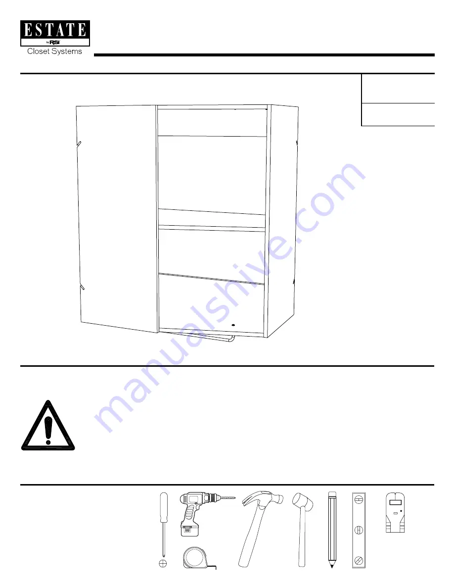 RSI Estate CLCRK27SW Assembly/Installation Instructions Download Page 1