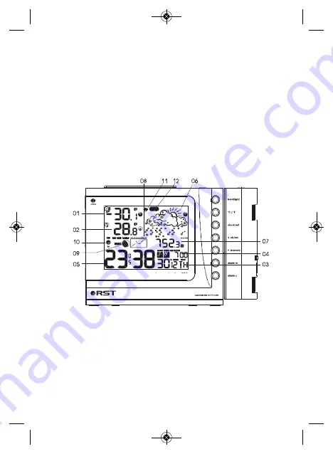 RST METEO PROJECTION 705 Instruction Manual Download Page 3