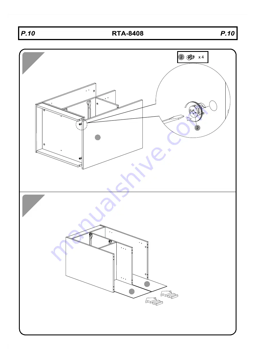 RTA Products Techni Mobili RTA-8408 Скачать руководство пользователя страница 10