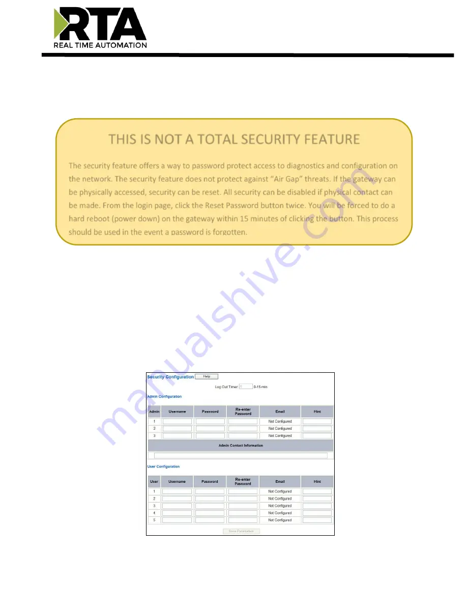 RTA 460BMSA-NNA4 Product User Manual Download Page 61