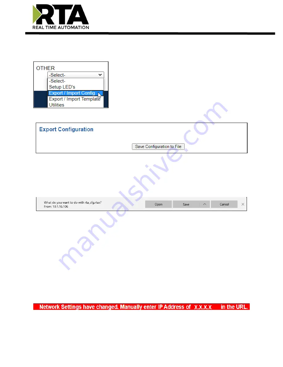 RTA 460ECBS-NNA1 Product User Manual Download Page 67