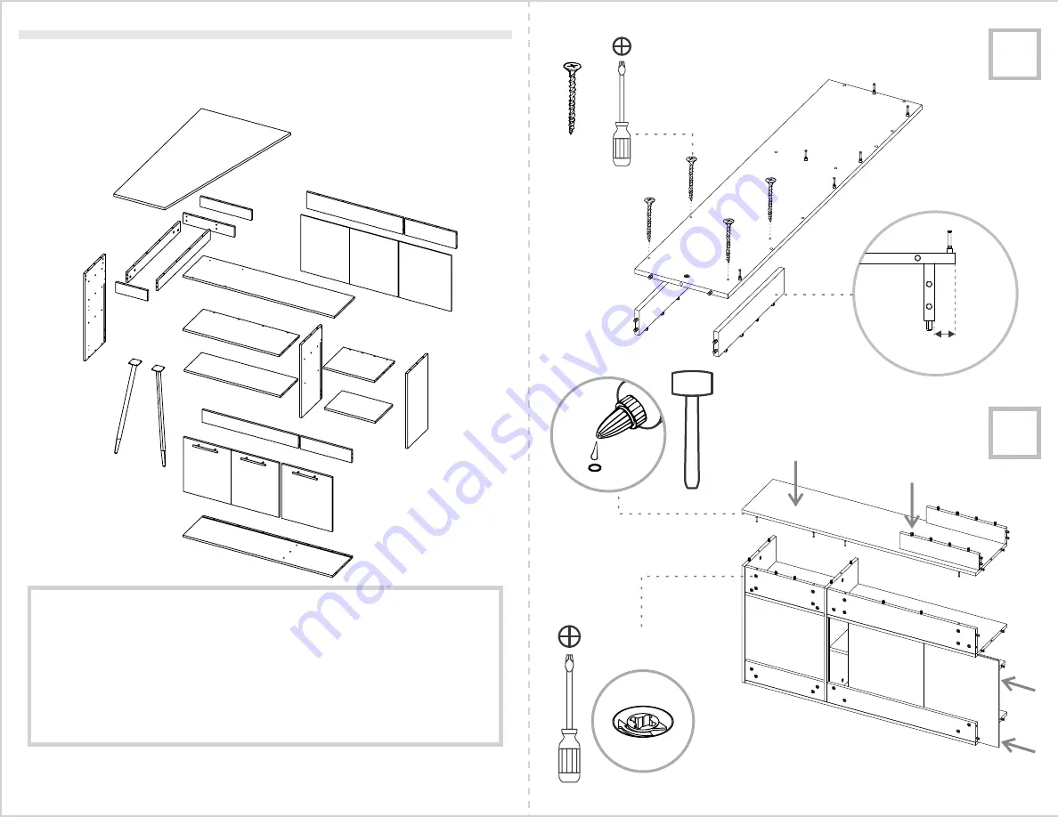 RTA EDT5824 Assembly Instructions Manual Download Page 6