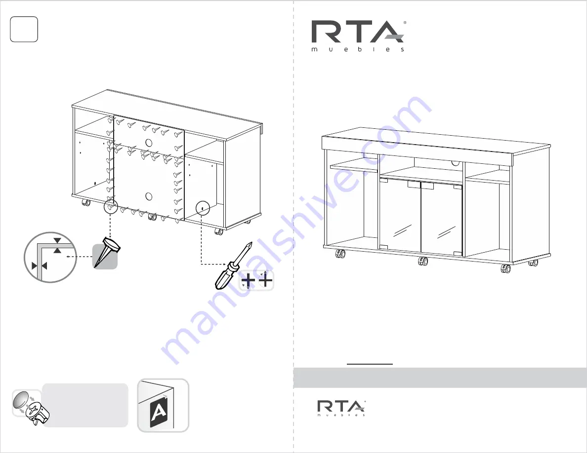 RTA MLW1430 Assembly Instructions Manual Download Page 1