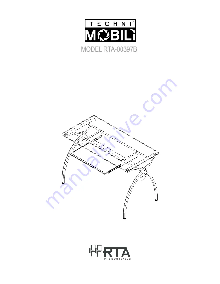 RTA Techni Mobili RTA-00397B Assembly Instructions Manual Download Page 1