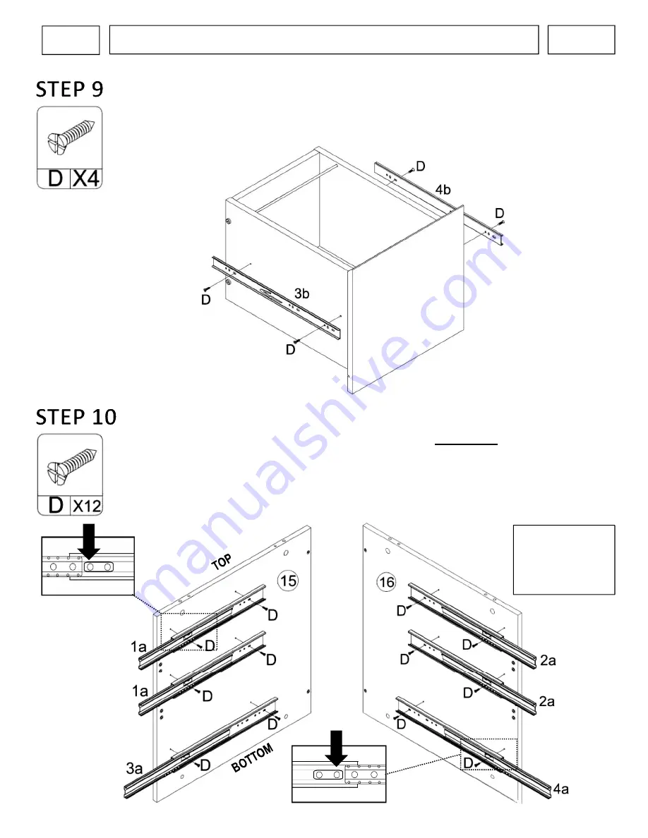 RTA TECHNI MOBILi RTA-1305 Assembly Instructions Manual Download Page 10