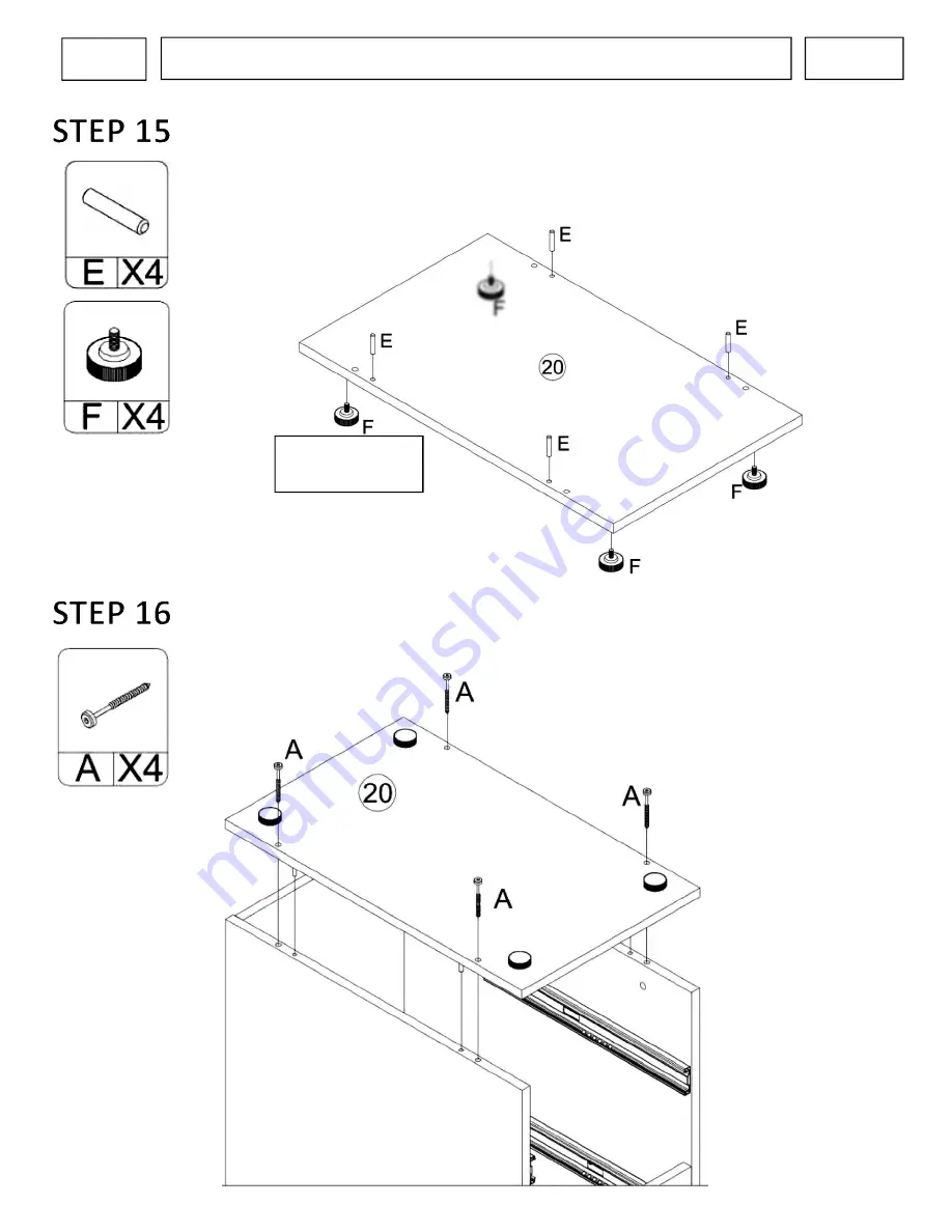 RTA TECHNI MOBILi RTA-1305 Assembly Instructions Manual Download Page 13