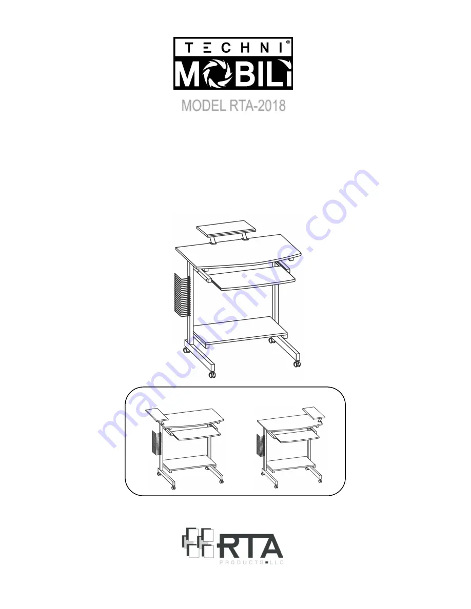 RTA Techni Mobili RTA-2018 Assembly Instructions Manual Download Page 1