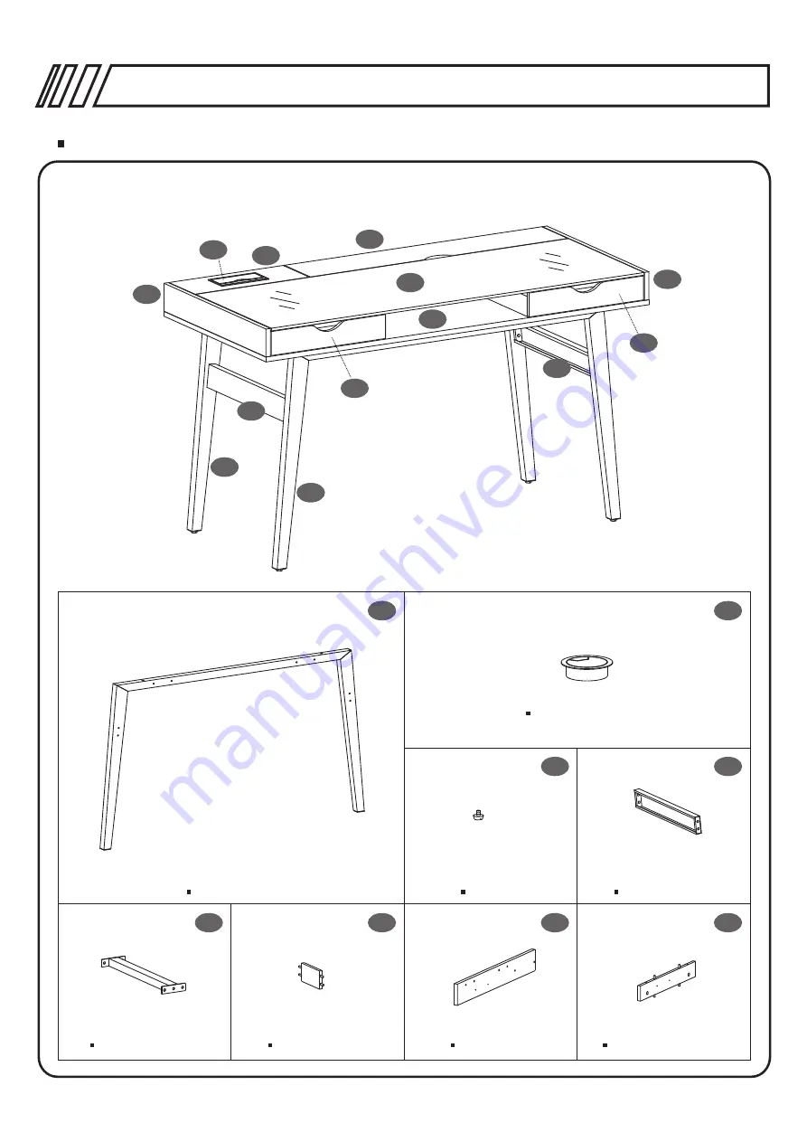 RTA TECHNI MOBILI RTA-2335 Assembly Instructions Manual Download Page 3