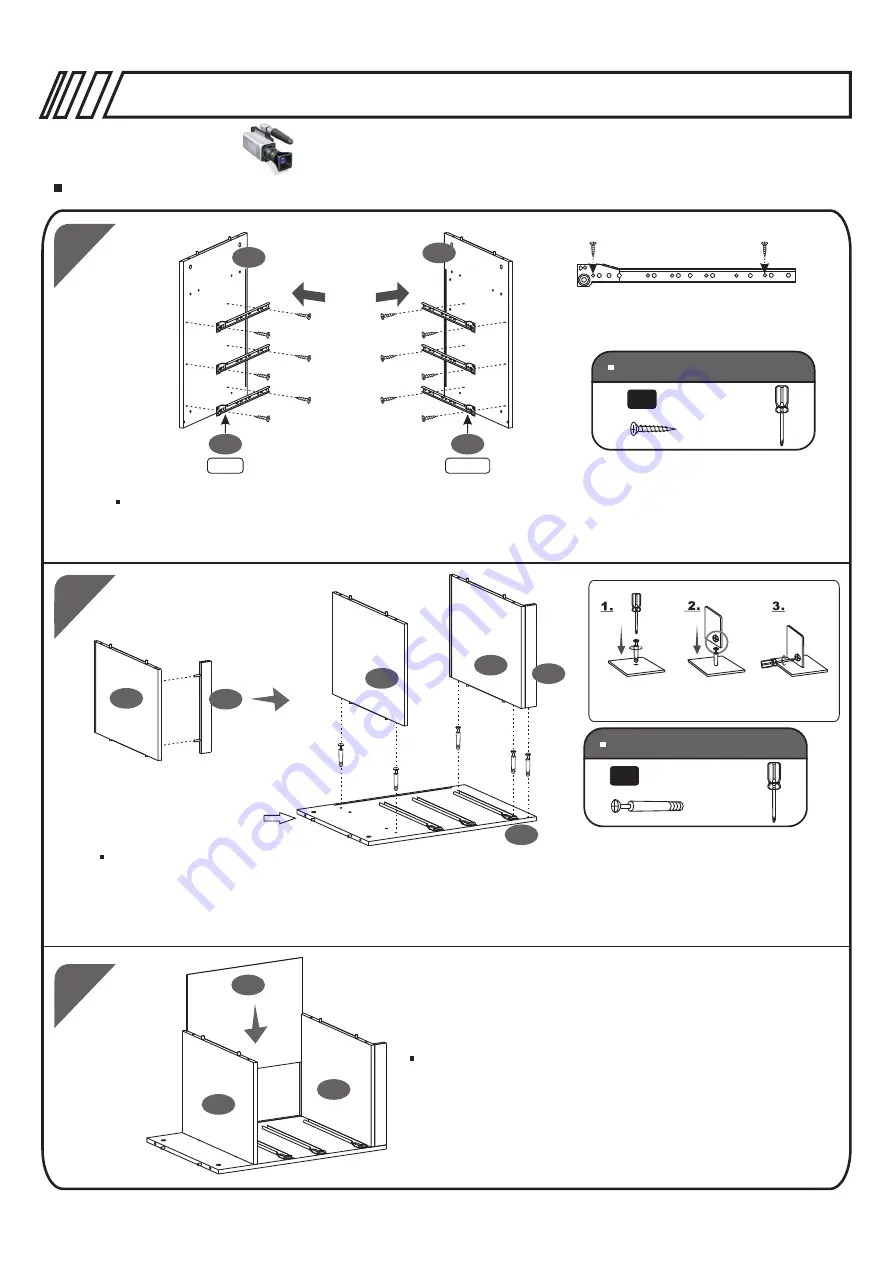 RTA Techni Mobili RTA - 3520 Assembly Instuctions Download Page 7