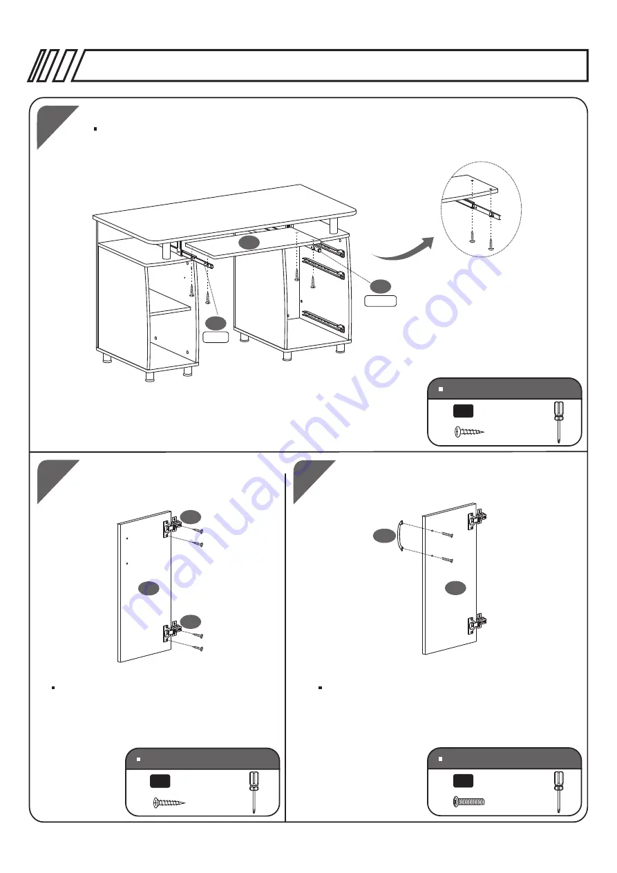 RTA Techni Mobili RTA-4985 Assembly Instructions Manual Download Page 15