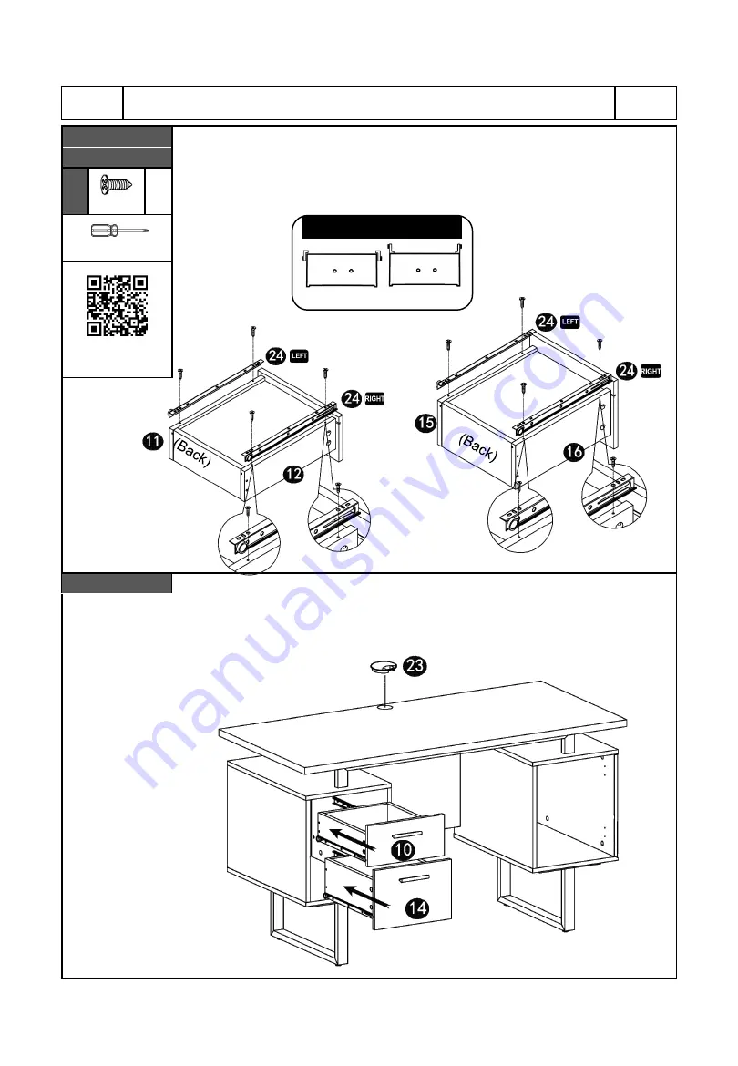 RTA Techni Mobili RTA-7002 Assembly Instructions Manual Download Page 13