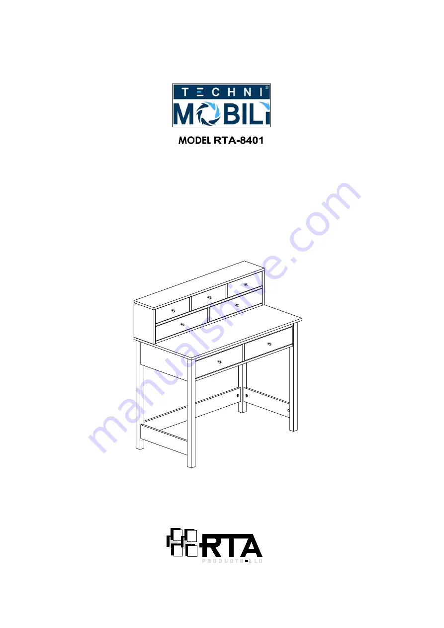 RTA Techni Mobili RTA-8401 Скачать руководство пользователя страница 1