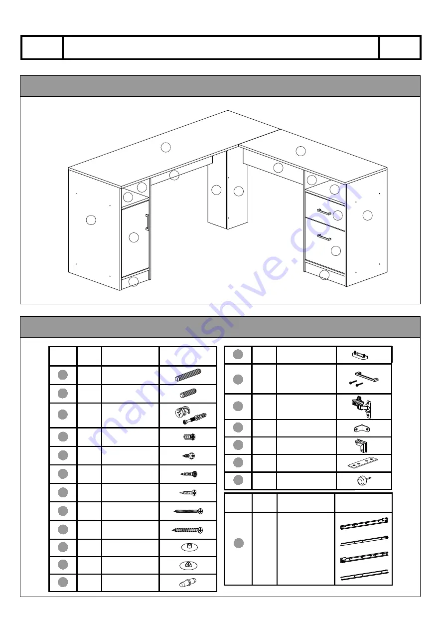 RTA Techni Mobili RTA-8412L Assembly Instructions Manual Download Page 4