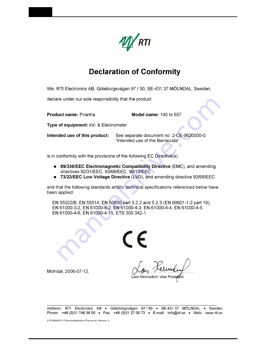 RTI Piranha Reference Manual Download Page 34