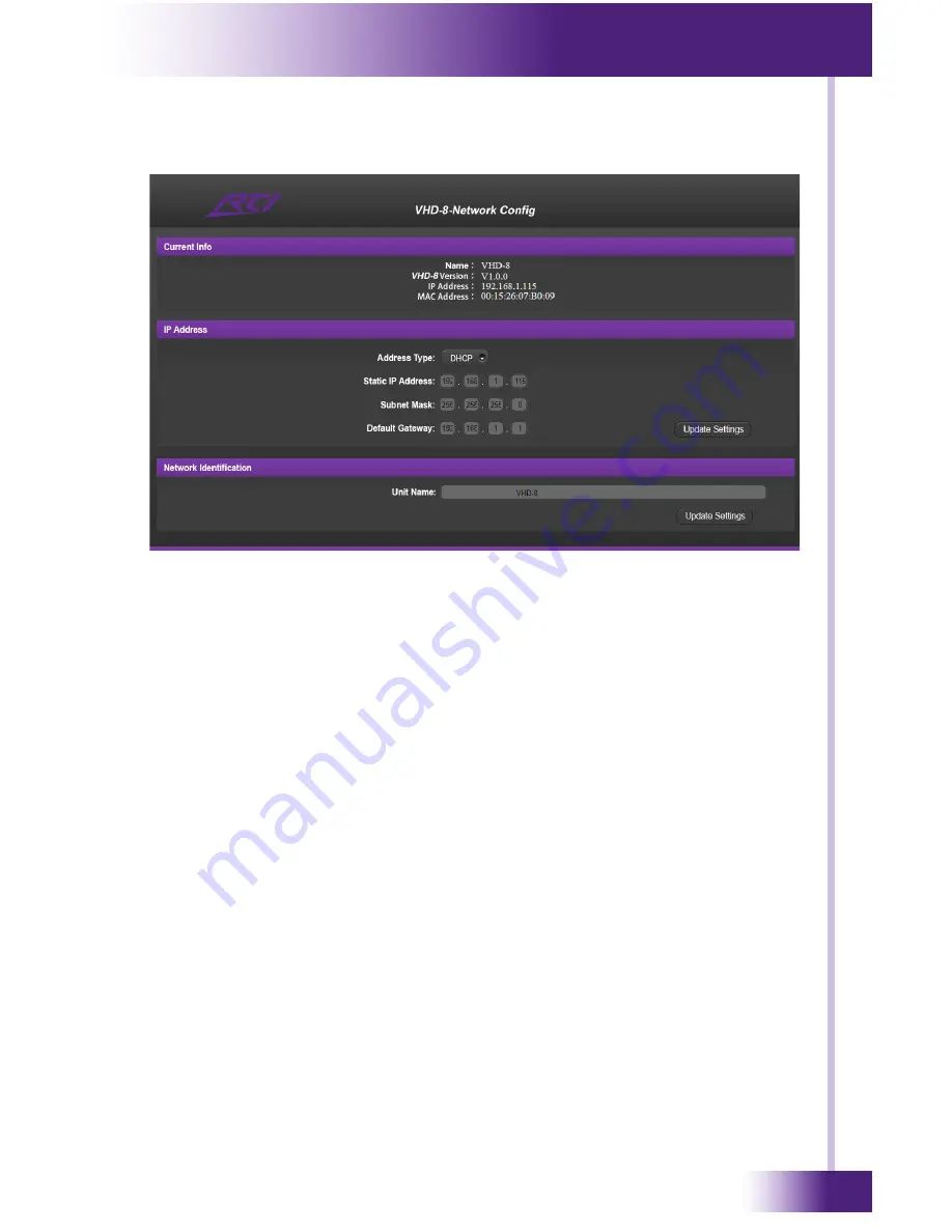 RTI VHD-8 Installation And Operation Manual Download Page 23