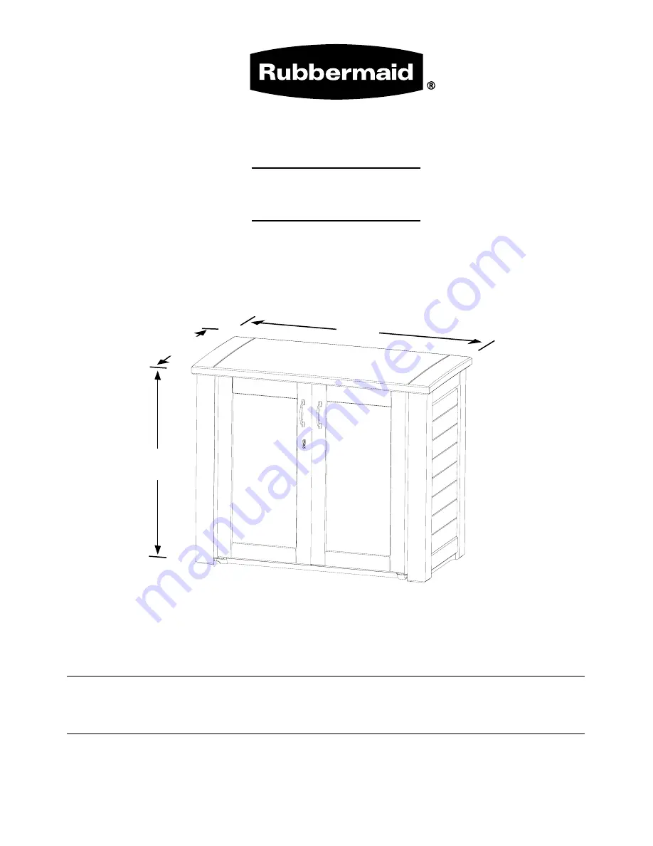 Rubbermaid 1T00 Assembly Instructions Manual Download Page 1