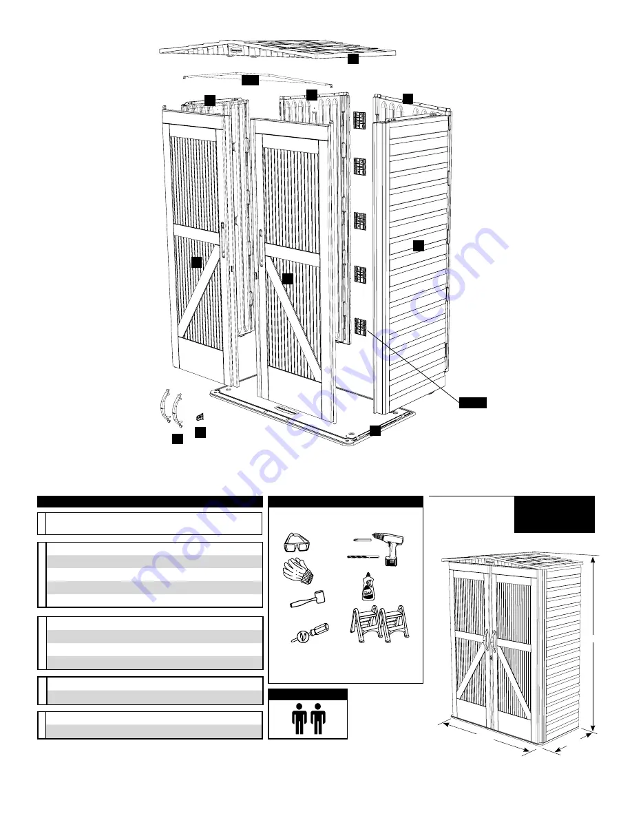 Rubbermaid 1W19 Manual Download Page 2