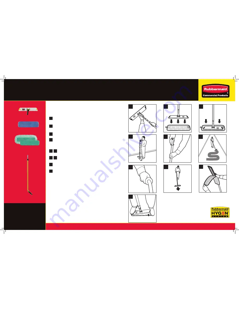 Rubbermaid HYGEN Скачать руководство пользователя страница 3