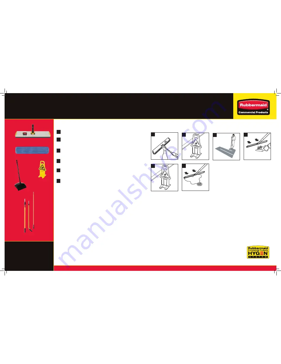 Rubbermaid HYGEN Скачать руководство пользователя страница 12