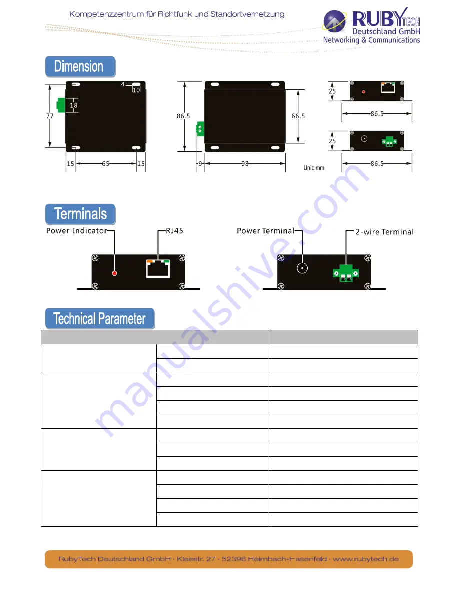 Ruby Tech VC-350 Manual Download Page 3