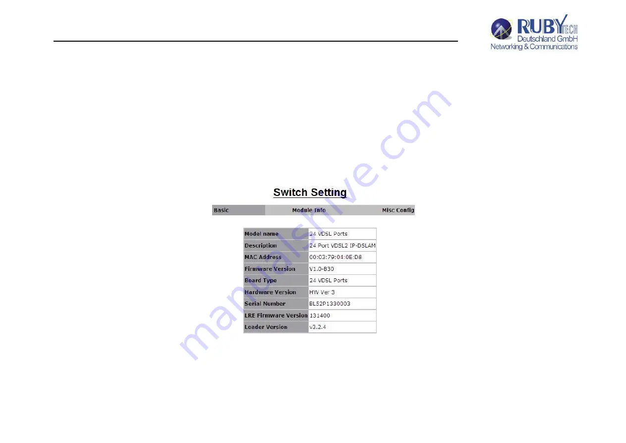 Ruby Tech VS-2400S User Manual Download Page 110