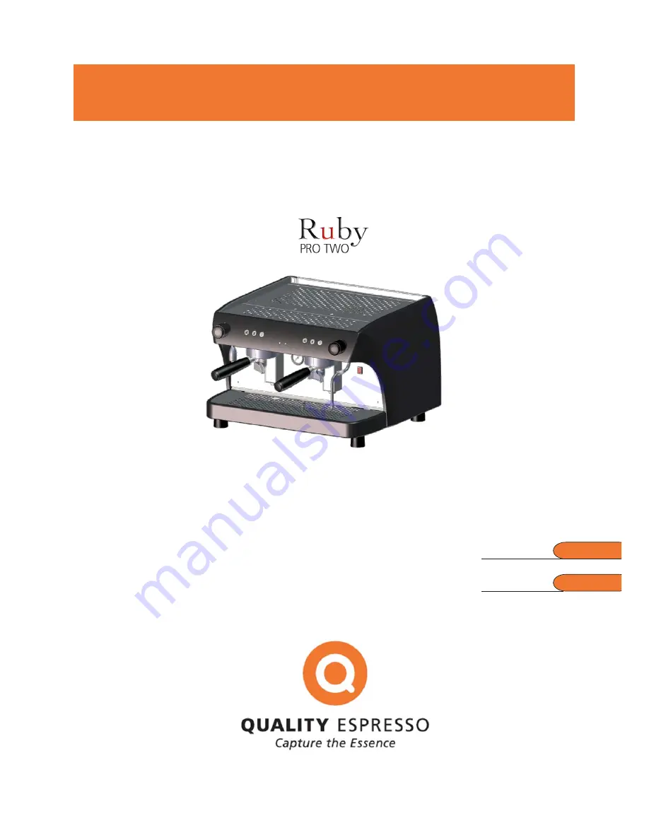 Ruby PRO TWO Operating Instructions Manual Download Page 1