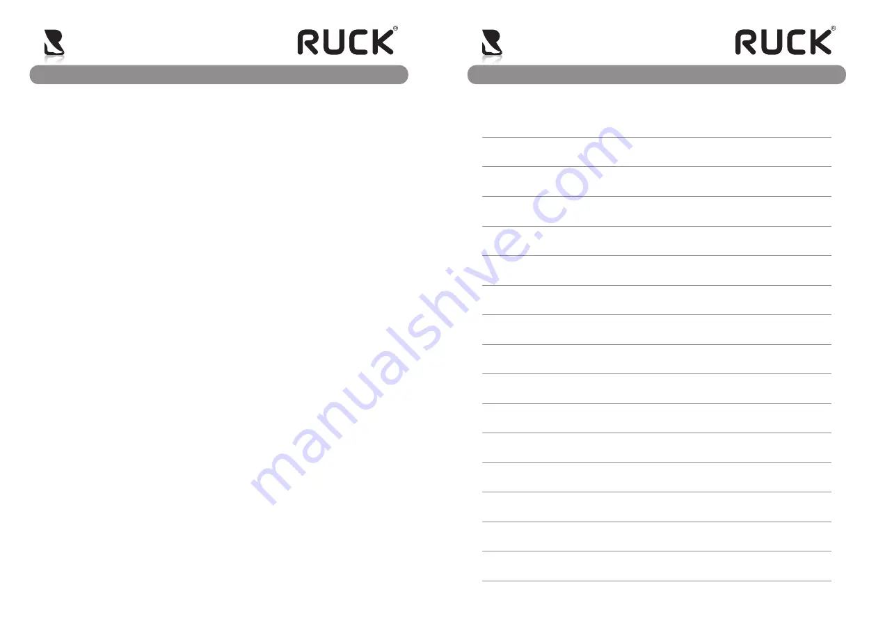 Ruck 3011901 Instructions For Use Manual Download Page 6