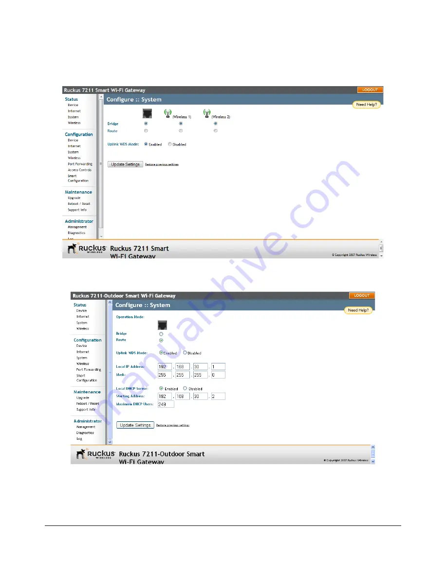 Ruckus Wireless MediaFlex MF7211 User Manual Download Page 45