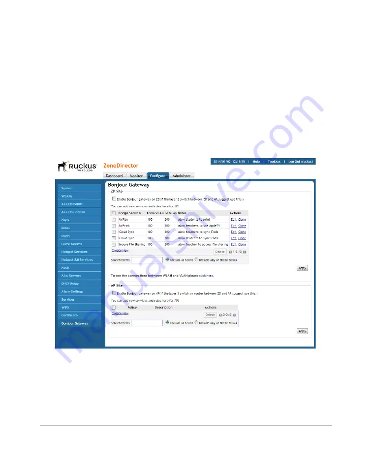 Ruckus Wireless ZoneDirector 3000 Скачать руководство пользователя страница 105