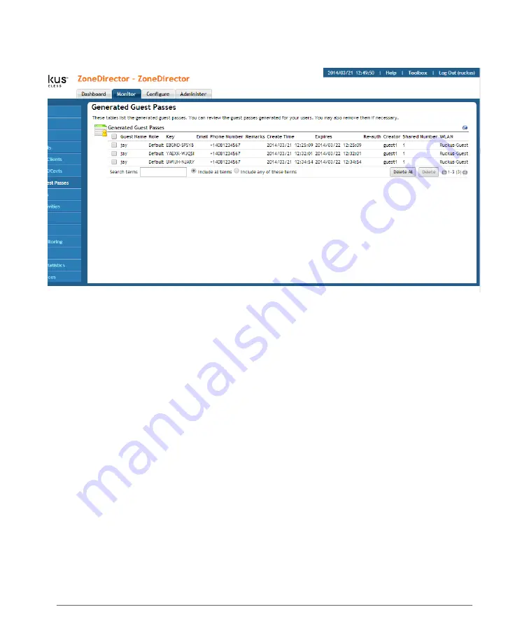 Ruckus Wireless ZoneDirector 3000 Скачать руководство пользователя страница 336