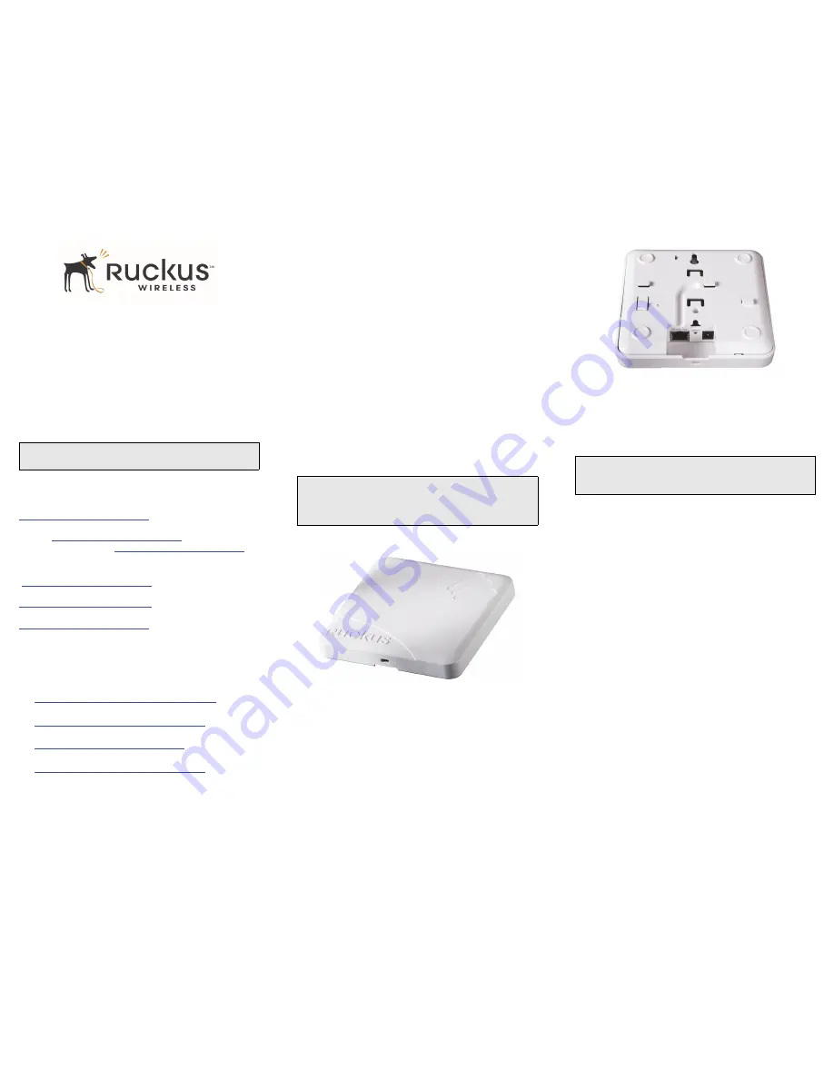 Ruckus Wireless ZoneFlex 7321 Quick Setup Manual Download Page 1