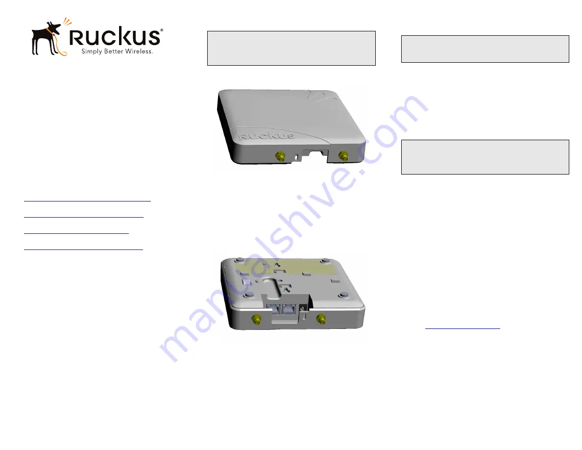 Ruckus Wireless ZoneFlex 7372-E Скачать руководство пользователя страница 1