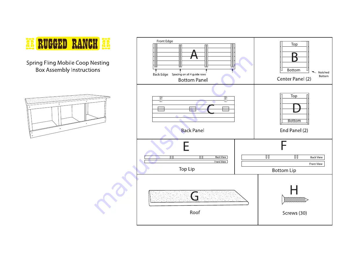 RUGGED RANCH 44955 Assembly Instructions Download Page 1