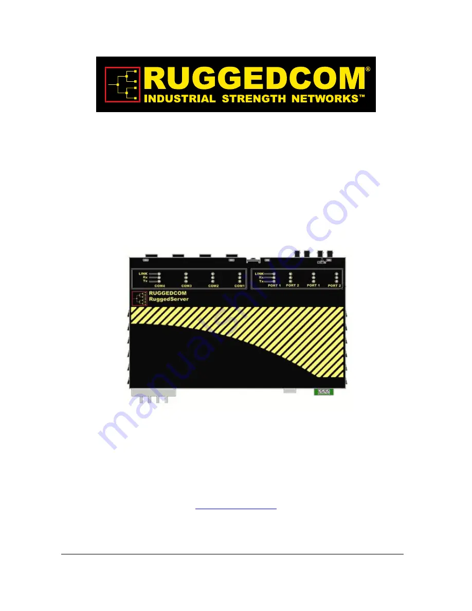 RuggedCom RuggedServer RS400 Installation Manual Download Page 1