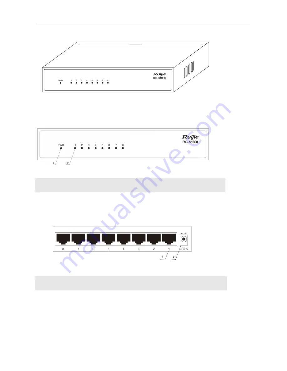 Ruijie RG-S1808 Hardware  Installation And Reference Manual Download Page 8