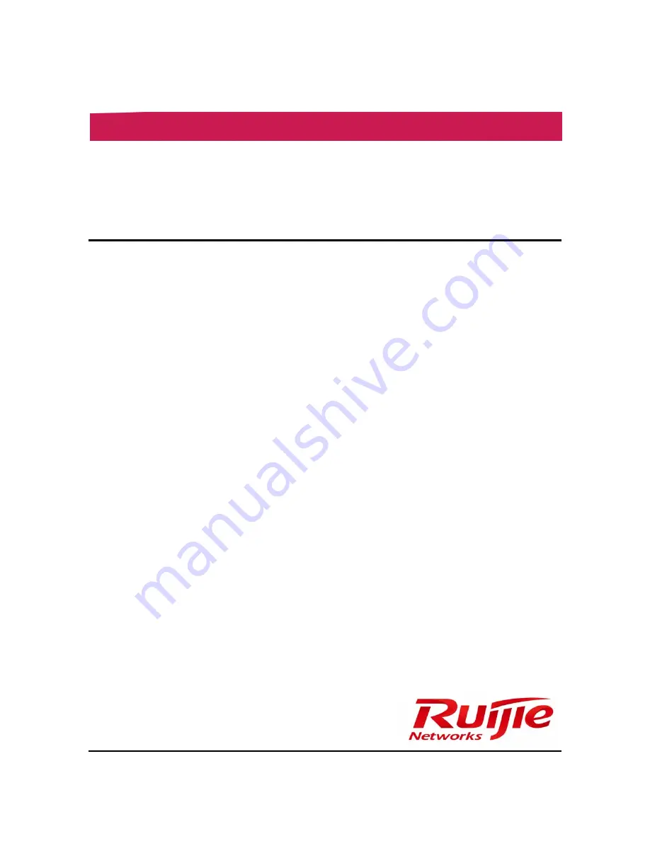 Ruijie RSR10 Series Hardware Installation Manual Download Page 1