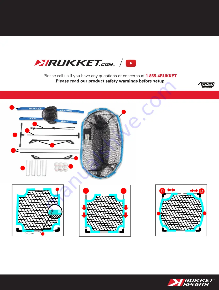 Rukket Sports HAACK PRO LIGHT-UP CHIPPING NET Скачать руководство пользователя страница 1