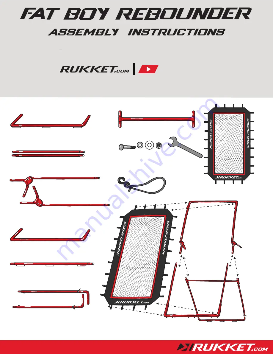 Rukket FAT BOY REBOUNDER Assembly Instructions Download Page 1