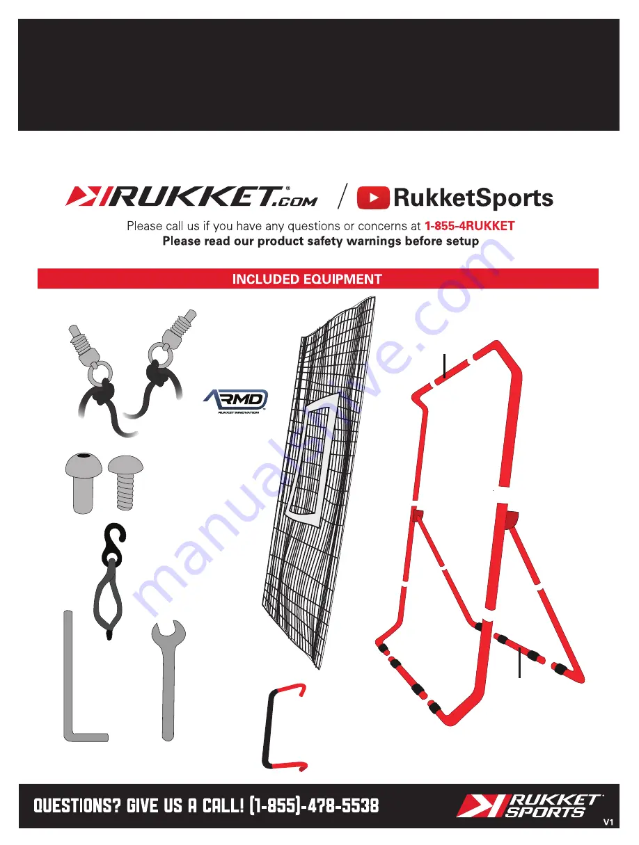 Rukket Rebounder Pro Assembly Instructions Manual Download Page 1