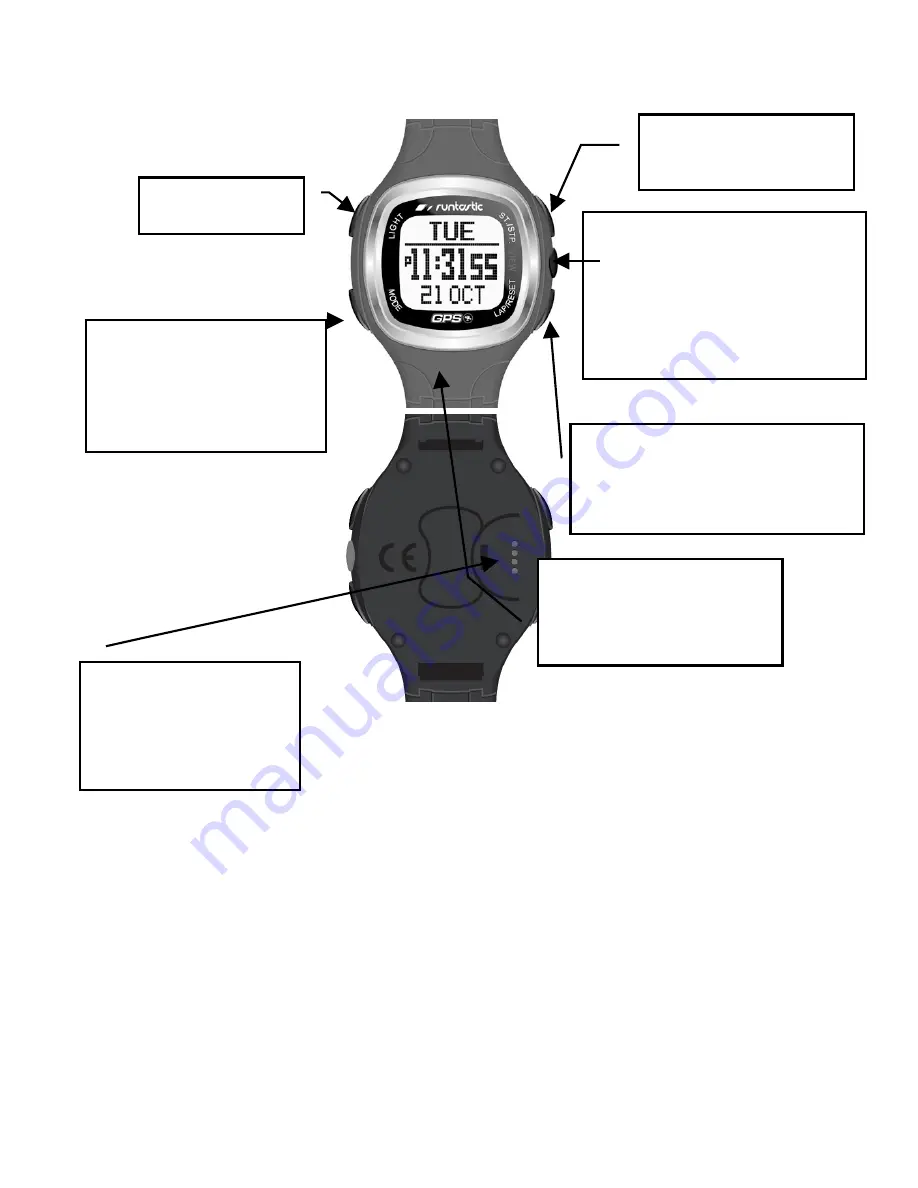 Runtastic GPS Watch with Heart Rate Measurement Operating Instructions Manual Download Page 15