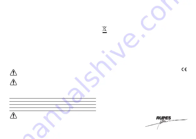 Rupes GL040 Original Operating Instructions Download Page 33