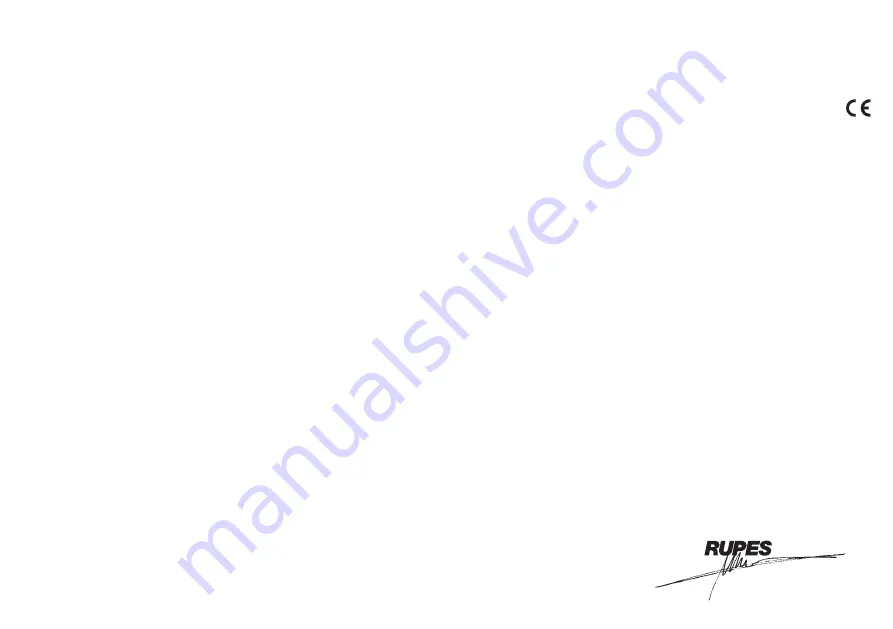 Rupes LH75P Operating And Maintenance Instructions Manual Download Page 7