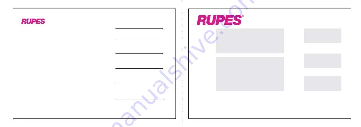 Rupes SM43N Operating And Maintenance Instructions Manual Download Page 2