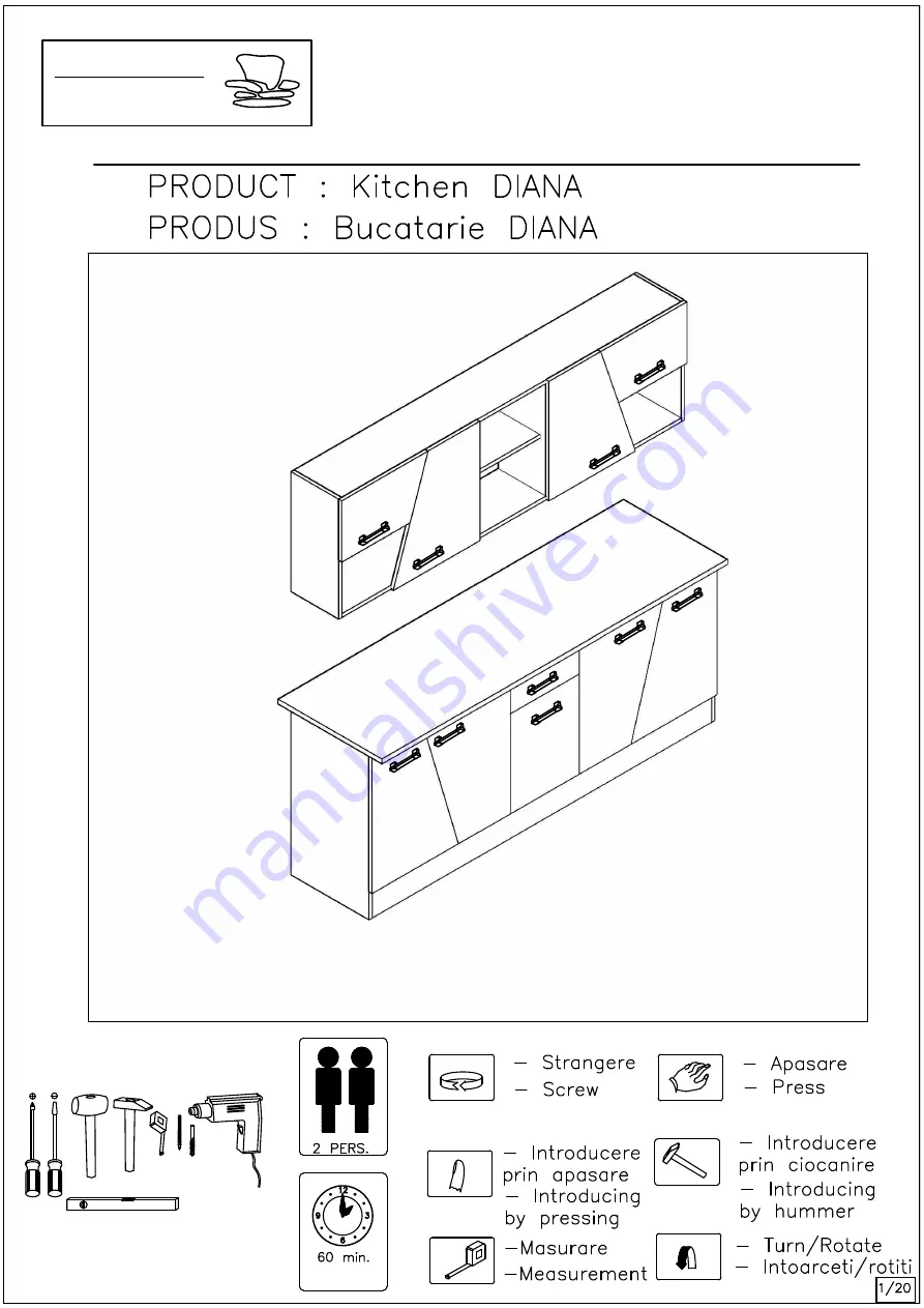 RUS SAVITAR DIANA Assembly Instructions Manual Download Page 1