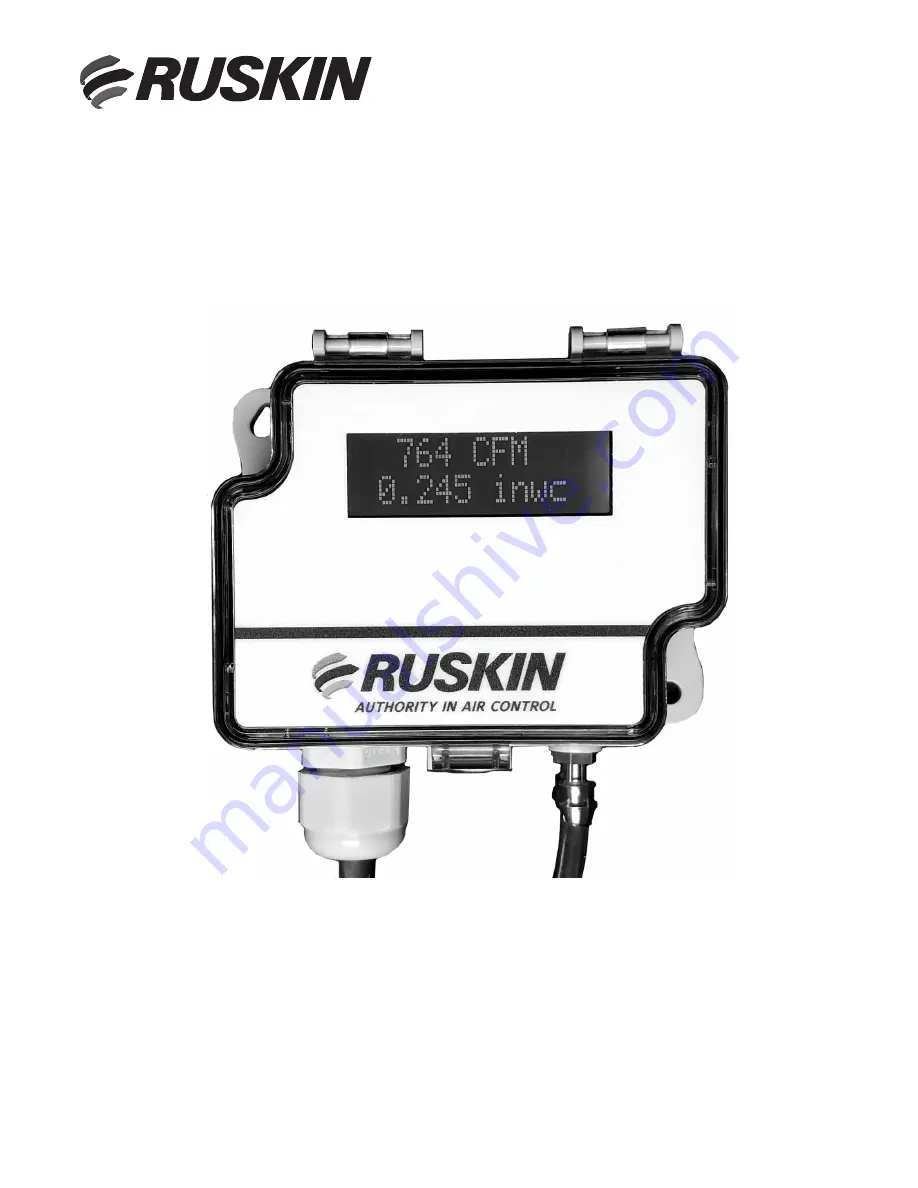 Ruskin DPT-IQ Installation & Maintenance Manual Download Page 1