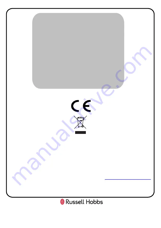 Russell Hobbs RH3VTD400 Instruction Manual Download Page 24