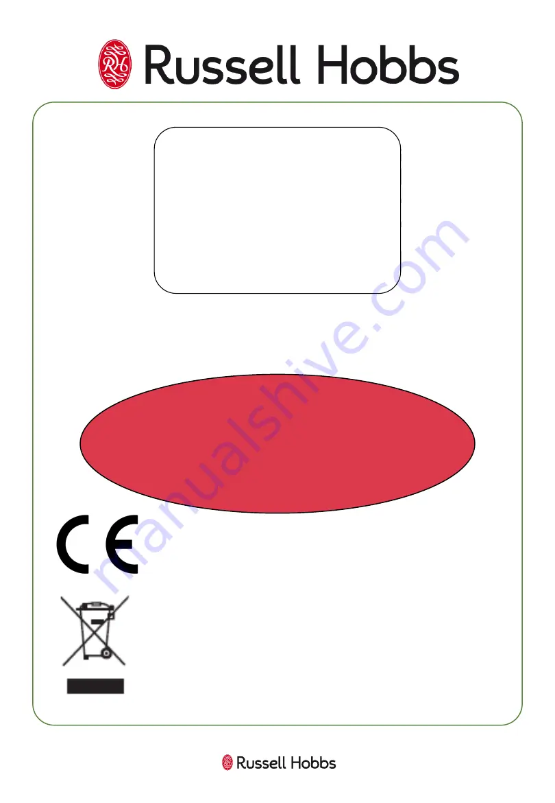 Russell Hobbs RHHS3001 Manual Download Page 20