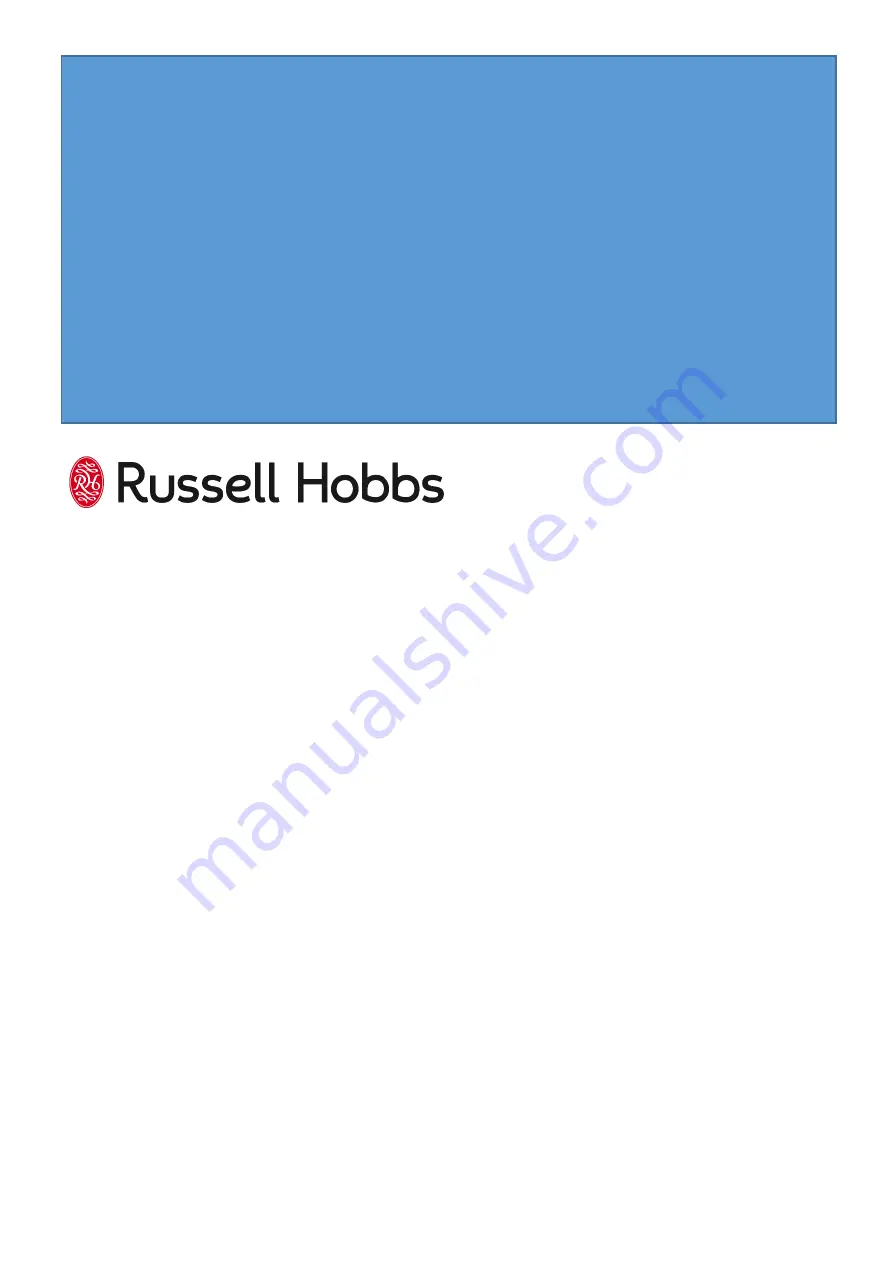 Russell Hobbs RHPDF1211 Скачать руководство пользователя страница 6