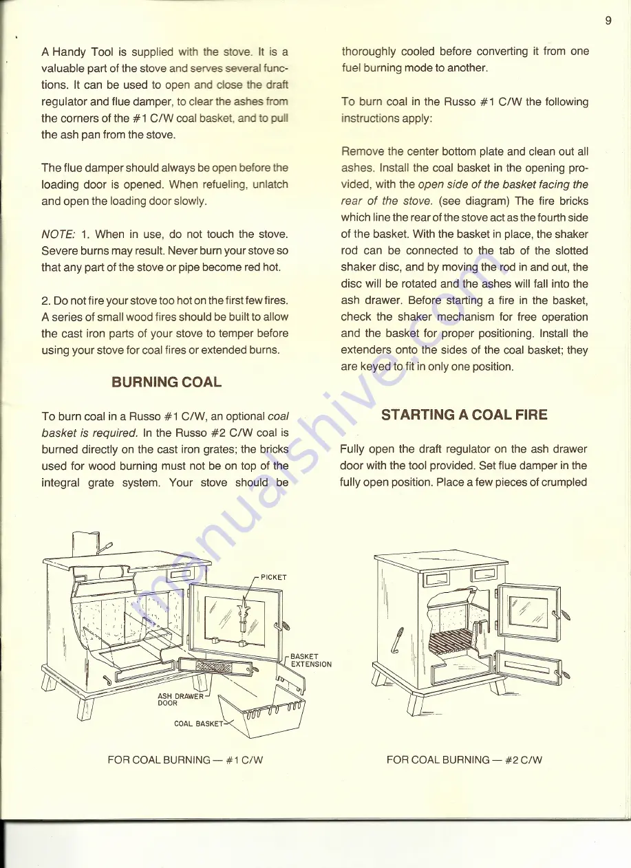 Russo 1 C/W Manual Download Page 9