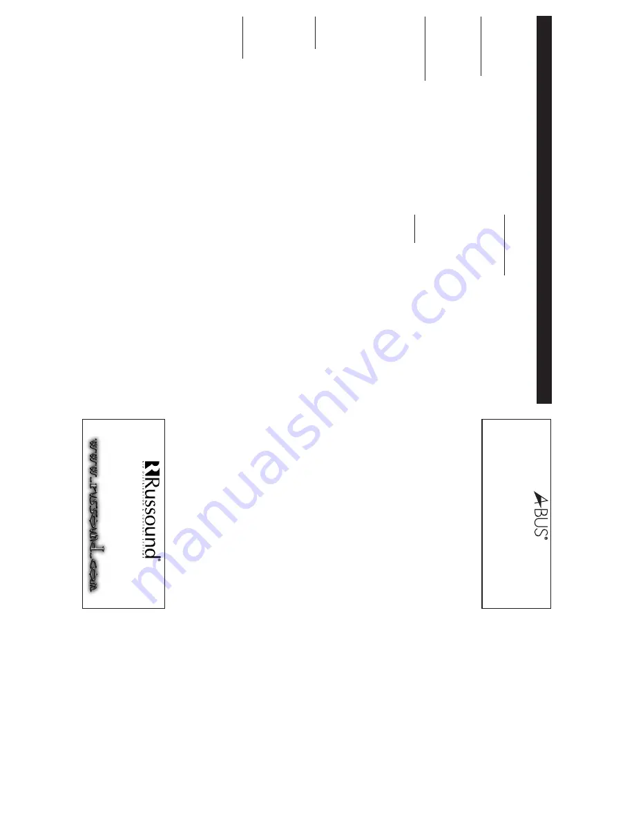 Russound A-MSS Скачать руководство пользователя страница 1